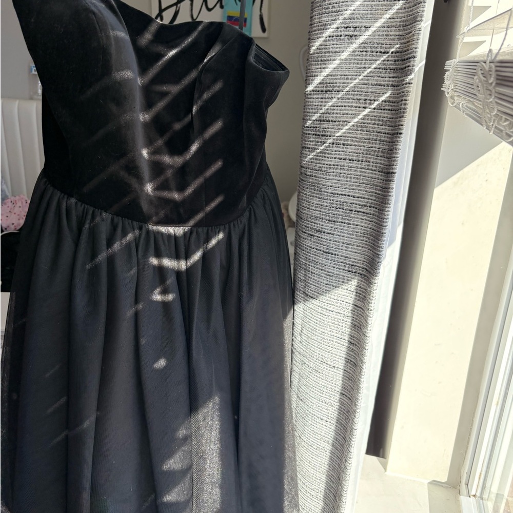 Alyce Paris Black Strapless Gown